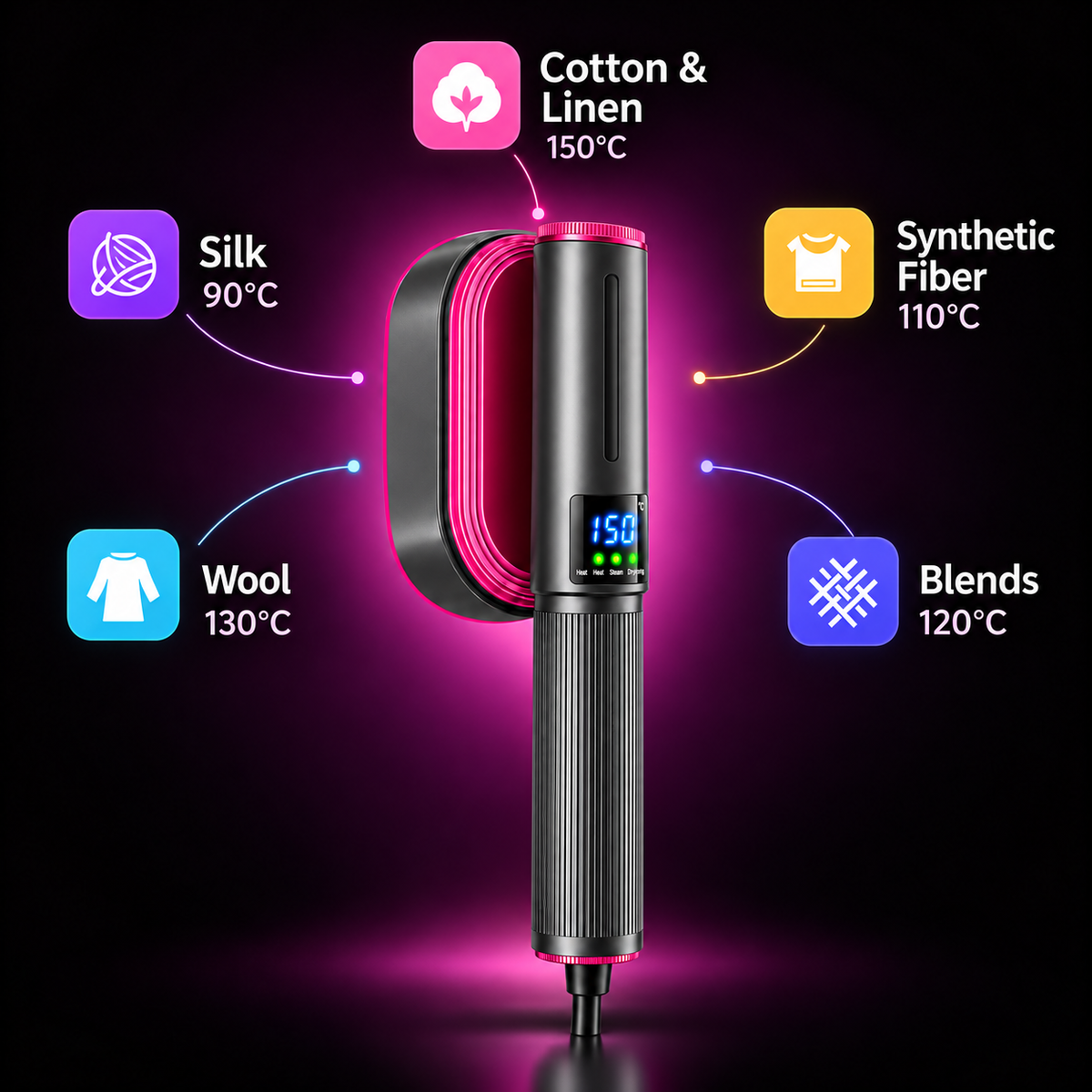 The Perfect Press™ - 2 in 1 Steamer & Iron